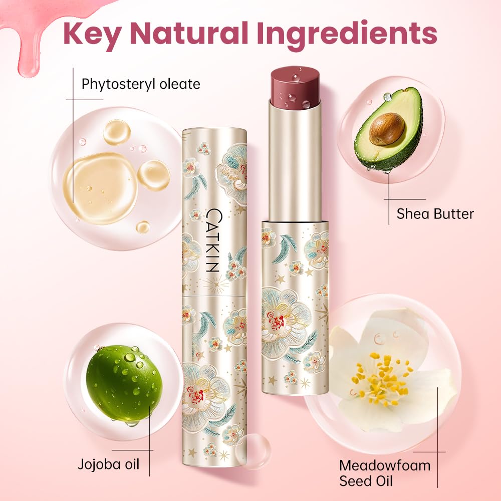CATKIN Glossy Lip Balm Ultra Hydating Glow Lip Tinted Jelly Plump Melting Balm Shea Butter Repair Soothing For Dry Lips Dewy Finished 0.12 oz C05 SUNFLOWER CatkinAu supplements