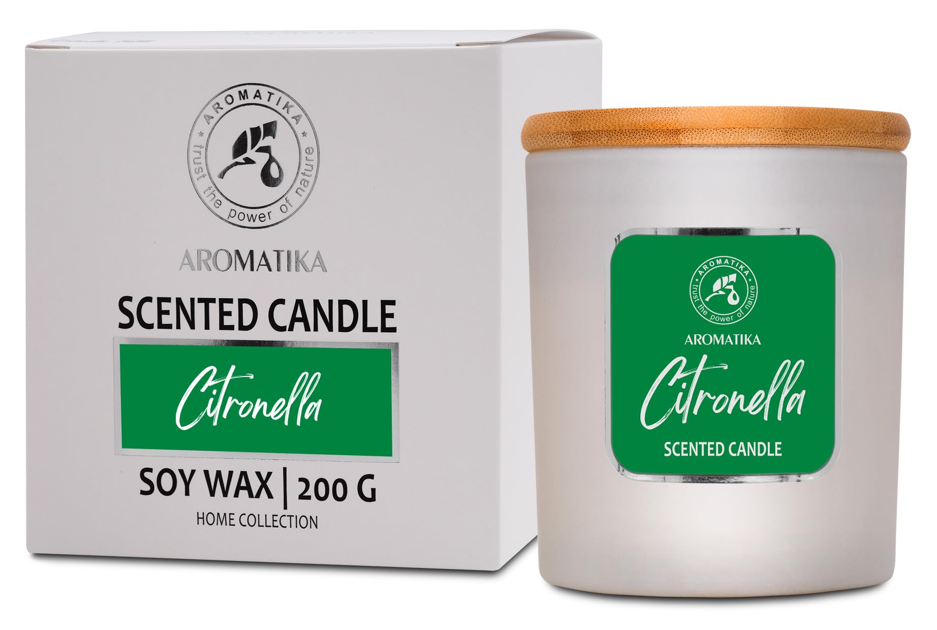 Scented Candle Citronella 200g - Aromatherapy Candle - Soy Wax Candles for Home Scented AROMATIKAAu supplements