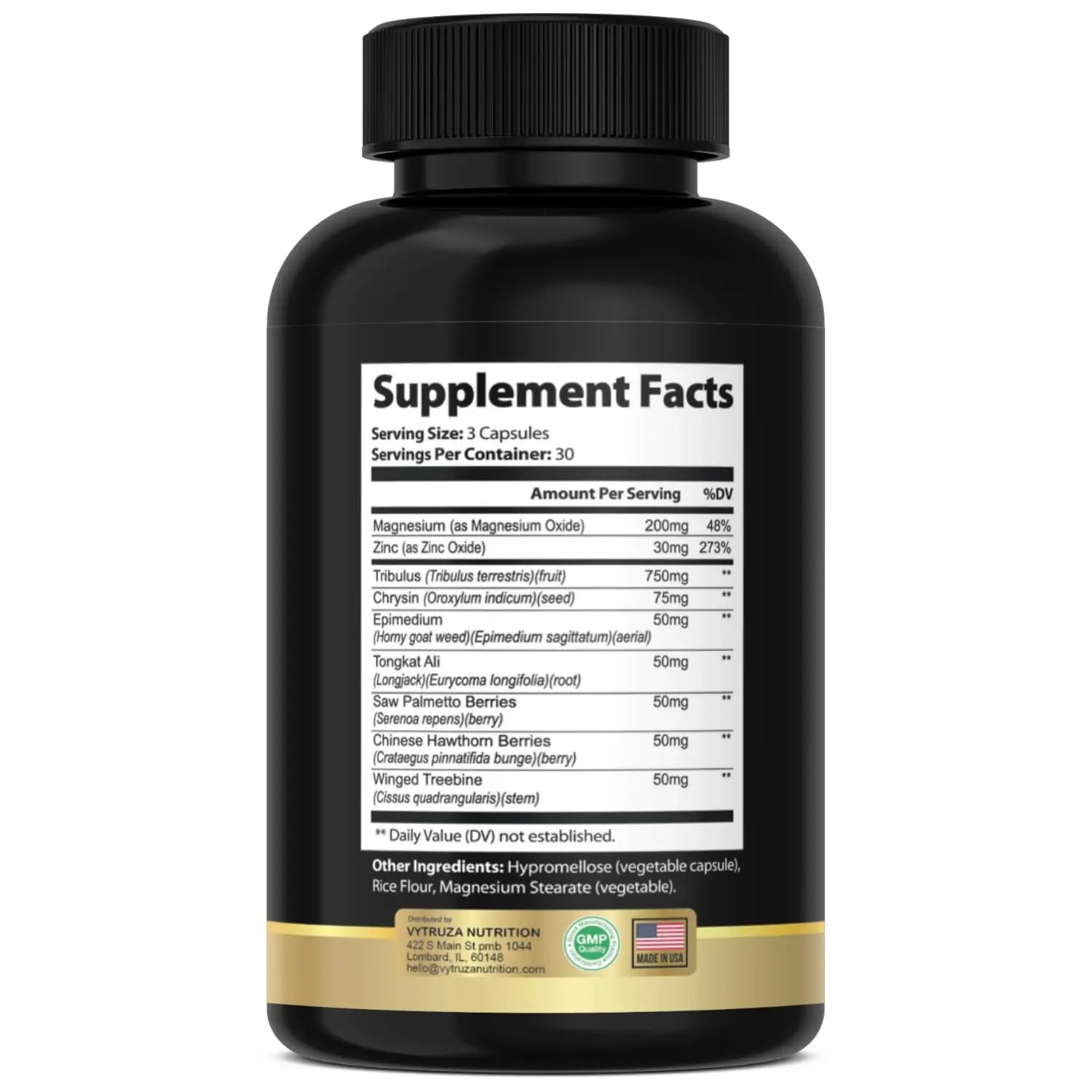 VYTRUZA Nutrition Advanced T-Boost Formula Test Support Capsules, Premium Ingredients, Energy, Strength Support Supplement for Men, 90 Capsules VYTRUZAAu supplements