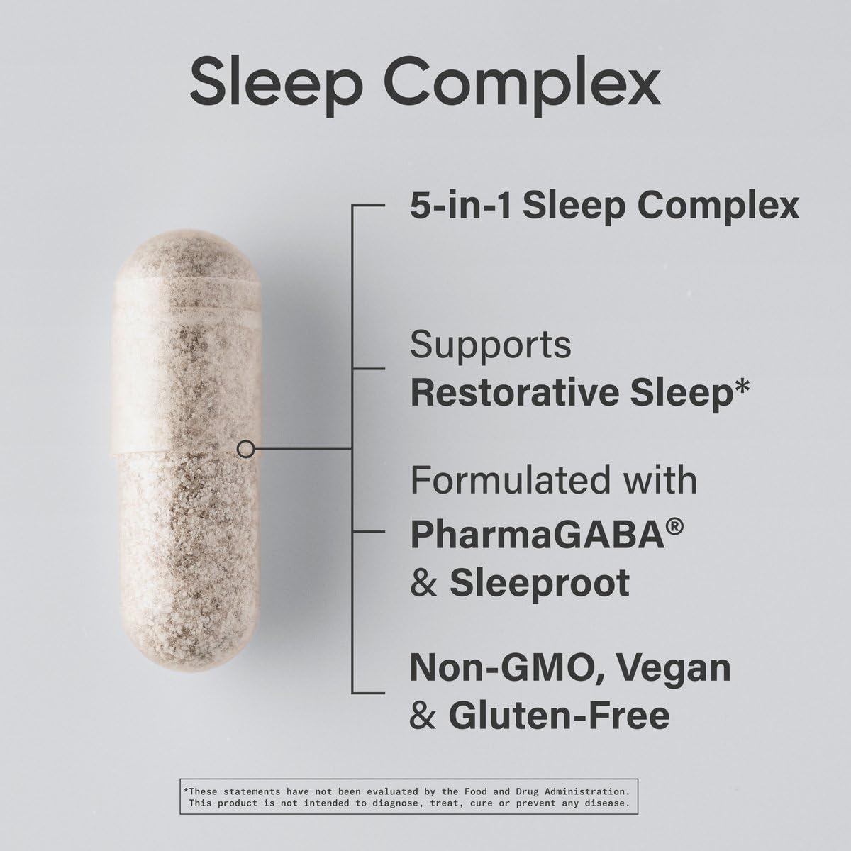Sports Research® Sleep Complex- Melatonin-Free Vegan Capsules - with Valerian Root, GABA, L-Theanine, Magnesium & 5-HTP - 30 Servings Sports ResearchAu supplements
