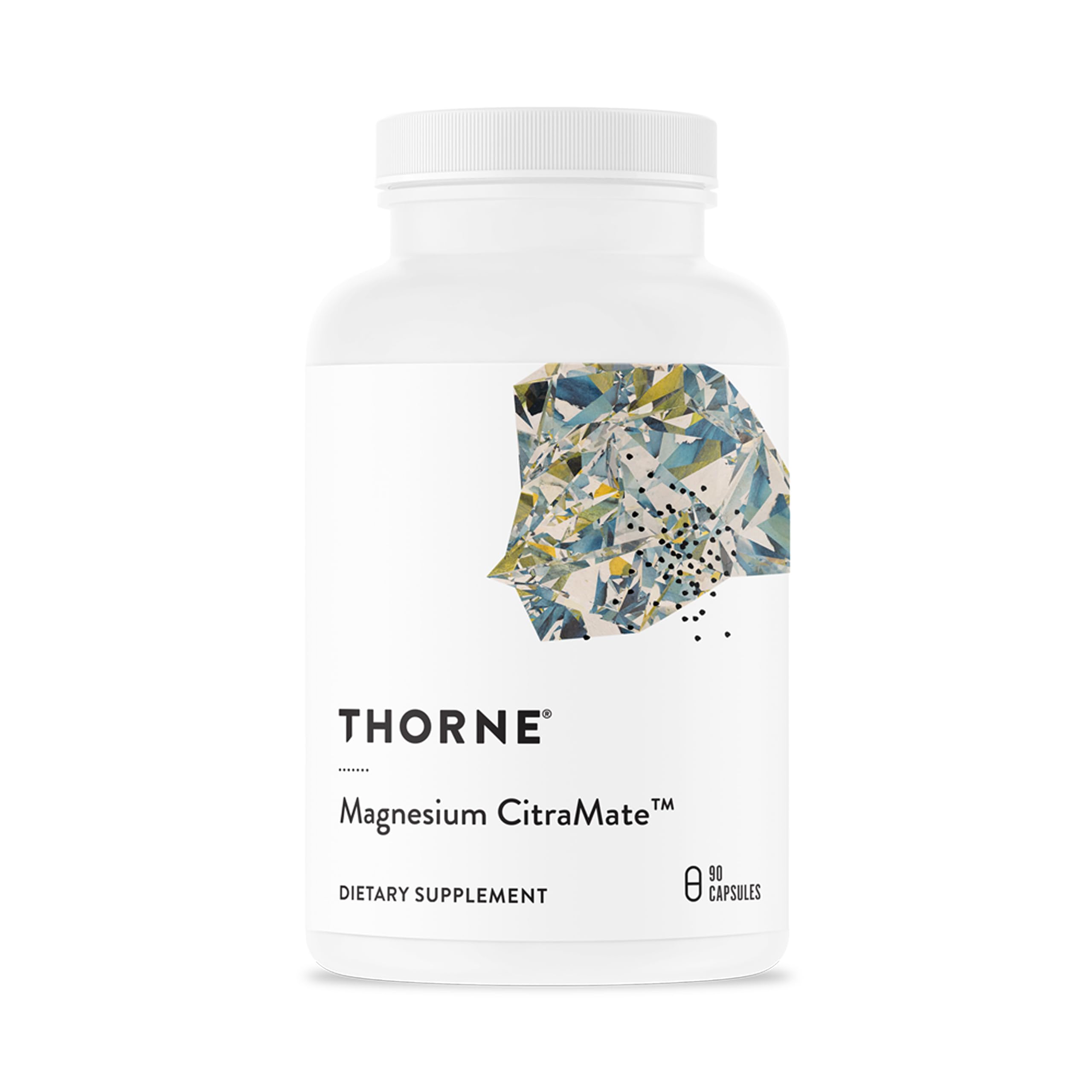 THORNE - Magnesium CitraMate - Magnesium Citrate & Malate Supplement - Supports Heart Health, Skeletal Muscles, Cardiac & Lung Function, Bone Density & More* - Third-Party Certified - 90 Servings THORNEAu supplements