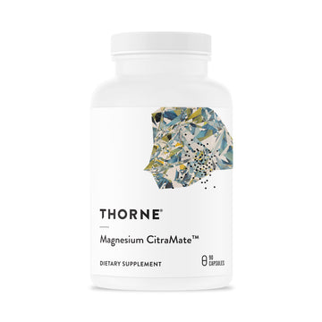 THORNE - Magnesium CitraMate - Magnesium Citrate & Malate Supplement - Supports Heart Health, Skeletal Muscles, Cardiac & Lung Function, Bone Density & More* - Third-Party Certified - 90 Servings THORNEAu supplements