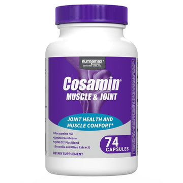 Cosamin Nutramax Muscle & Joint, Works to Decrease Cartilage Breakdown, Joint Health Supplement, Adult Men and Women Joint Health, 74 Capsules CosaminAu supplements