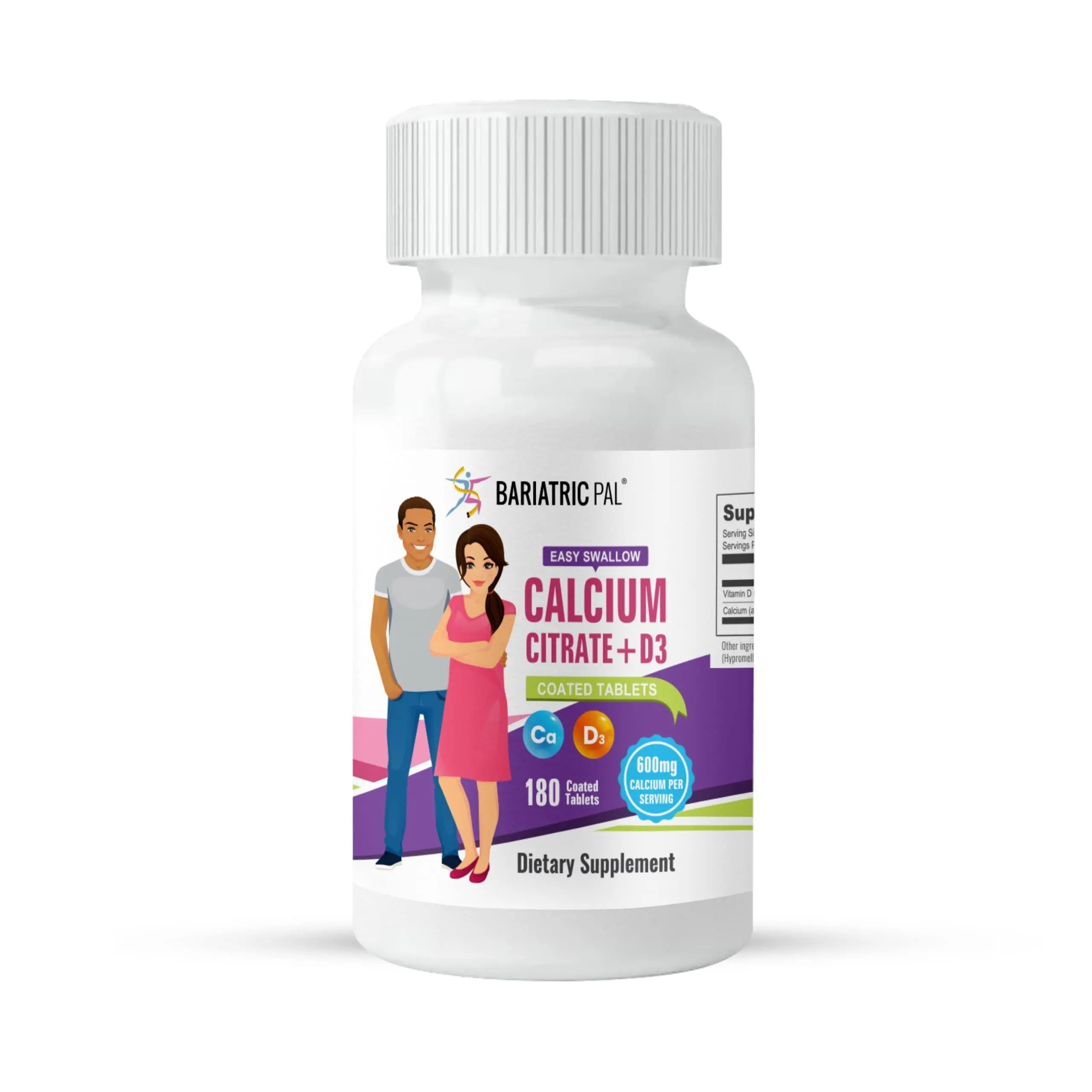BariatricPal 30-Day Bariatric Vitamin Bundle Multivitamin ONE 1 per Day! Capsule with 18mg Iron Easy Swallow Calcium Citrate (600mg) BariatricPalAu supplements