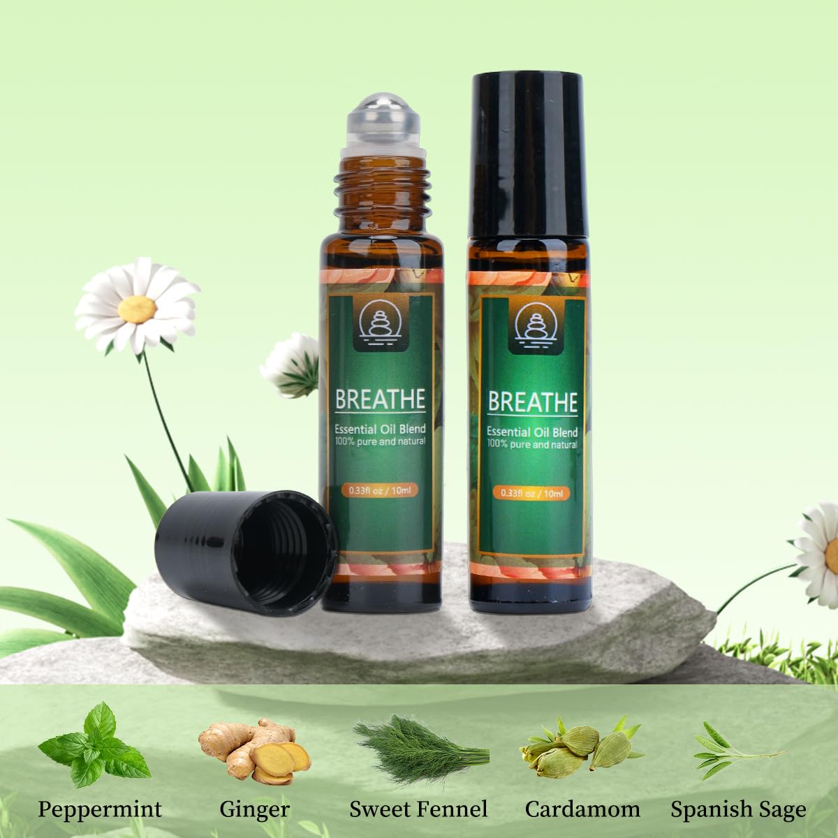 Breathe Easy Essential Oil Blend - Relief for Allergy, Sinus, Cough, and Congestion - Therapeutic GenericAu supplements