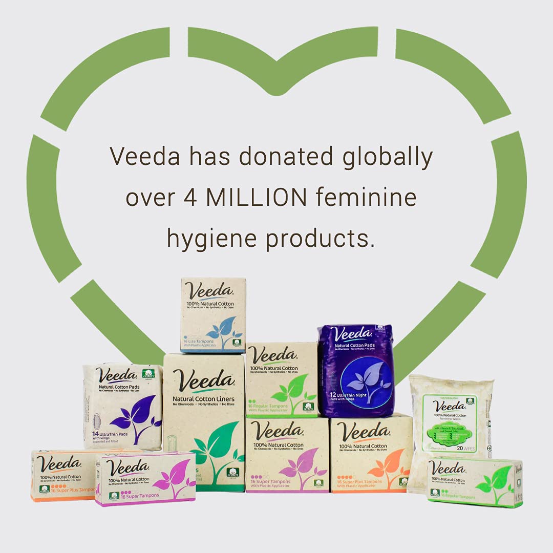 Veeda 100% Natural Cotton PH Balanced Hypoallergenic Feminine Wet Wipes, Safe Cleansing Cloths VeedaAu supplements