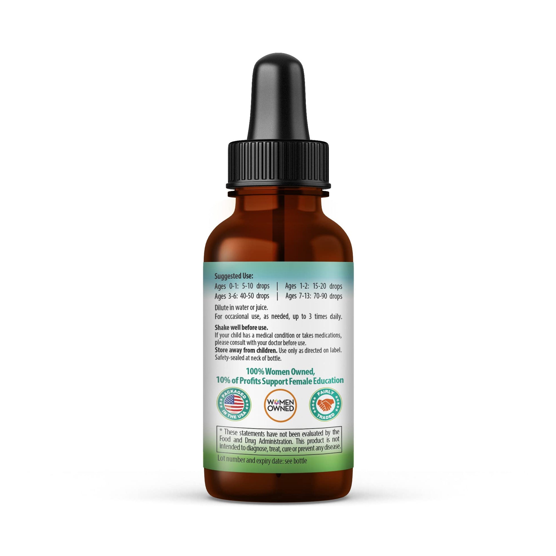 Kids Tummy Support Tonic Liquid Extract, Tasty Digestive System Support Supplement for Kids -1oz - Herbal Goodness Herbal GoodnessAu supplements