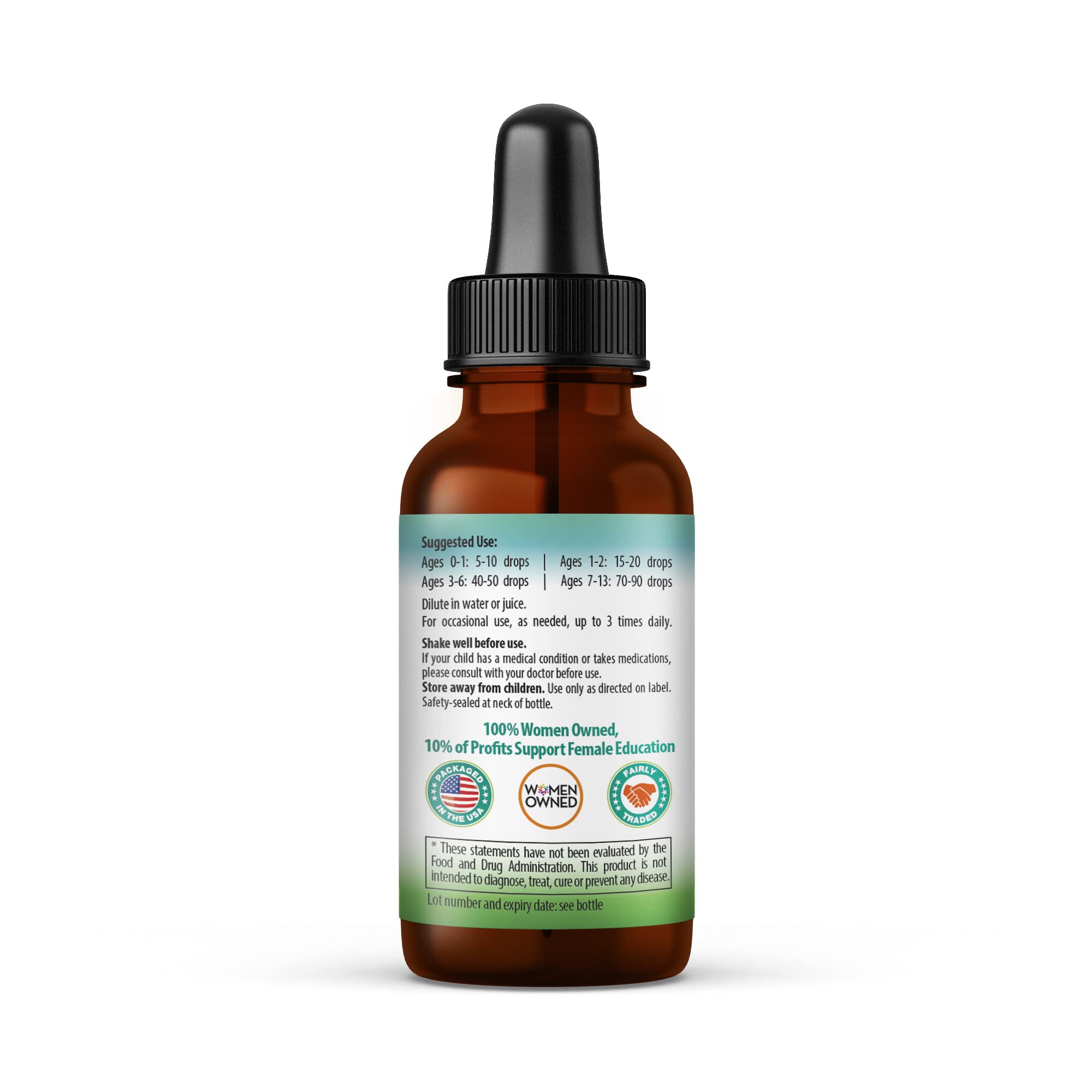 Kids Tummy Support Tonic Liquid Extract, Tasty Digestive System Support Supplement for Kids -1oz - Herbal Goodness Herbal GoodnessAu supplements
