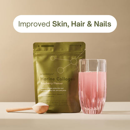 Sixways Wild Marine Collagen Powder, Raspberry Flavour, 28 Servings (150g per pouch SixwaysUS supplements