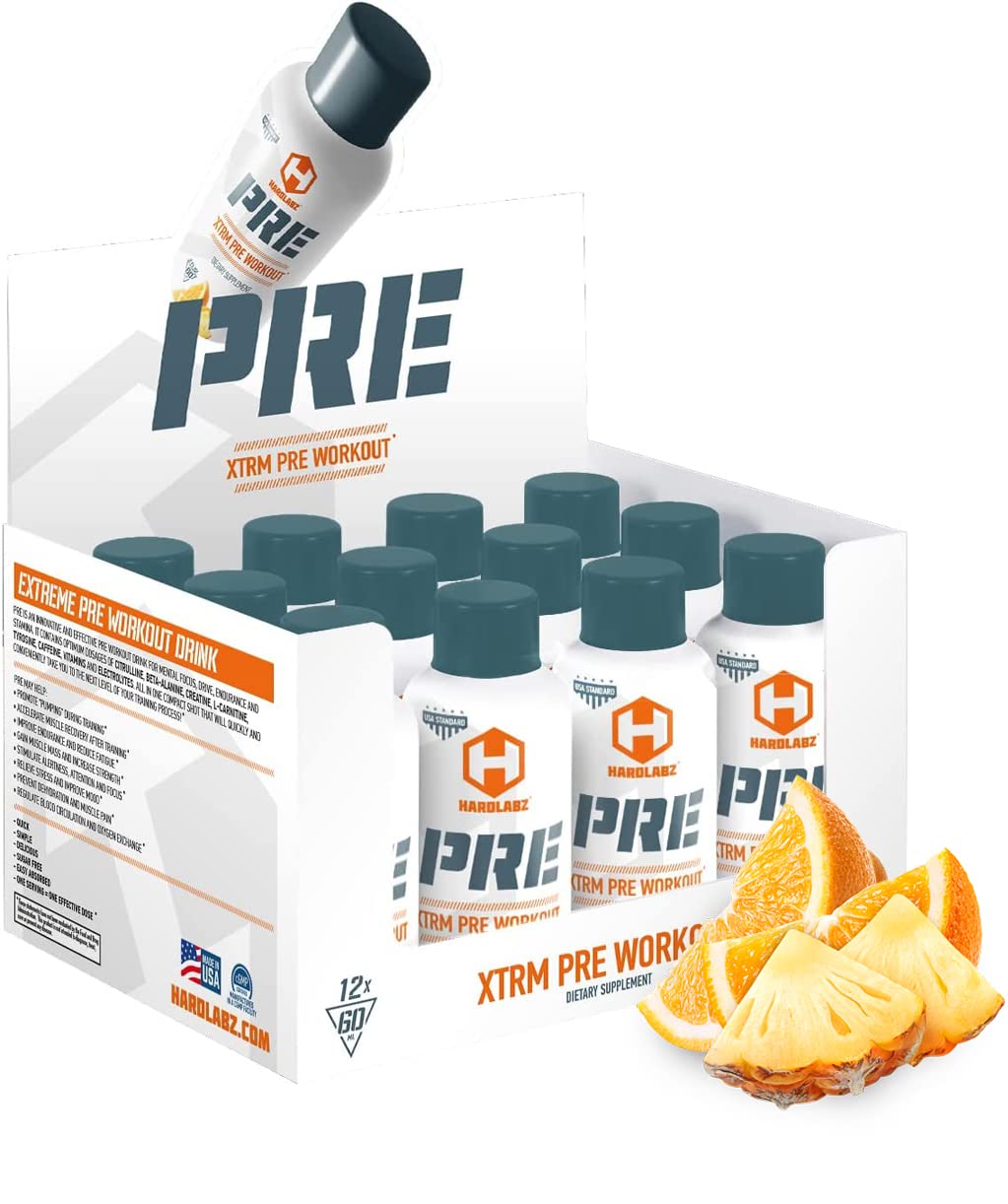 HARDLABZ PRE – Extra Strength Liquid Pre-Workout Energy Shot with Caffeine (250 mg) HARDLABZAu supplements