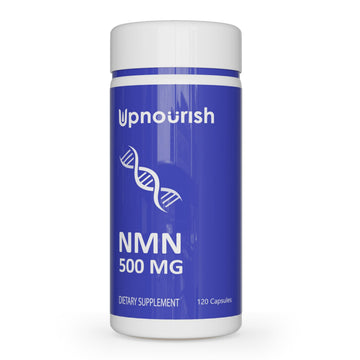 UpNourish NMN 500mg 120 Capsules - Beta Nicotinamide Mononucleotide NAD Supplement - Nicotinamide Riboside Alternative for Women & Men UpNourishAu supplements