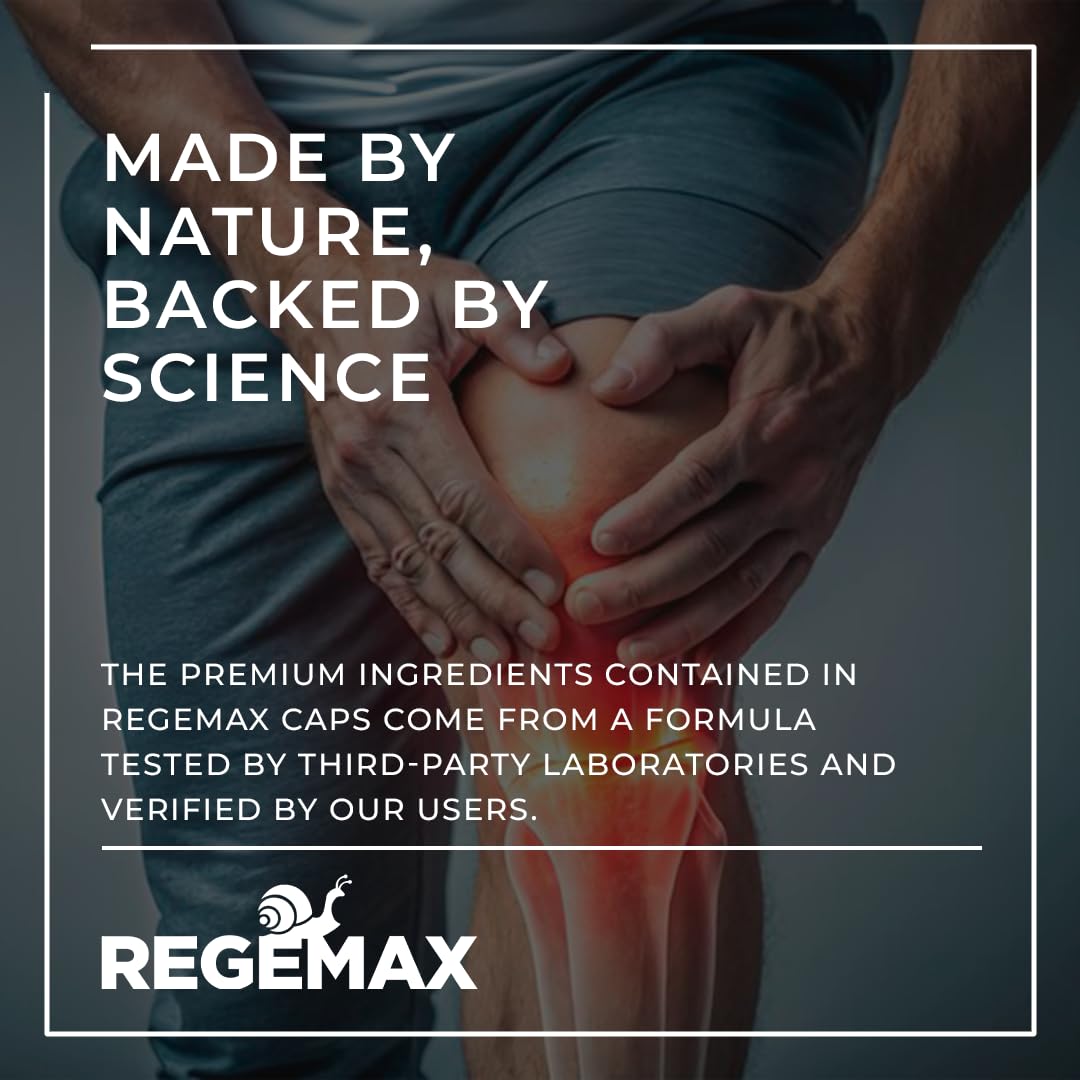 AURA VITAMINS REGEMAX regenerates and Helps Alleviate Joint discomfort Supplement, Snail Protein, Boswellia Serrata, and Turmeric – 60 Caps. (2) AURA VITAMINSAu supplements
