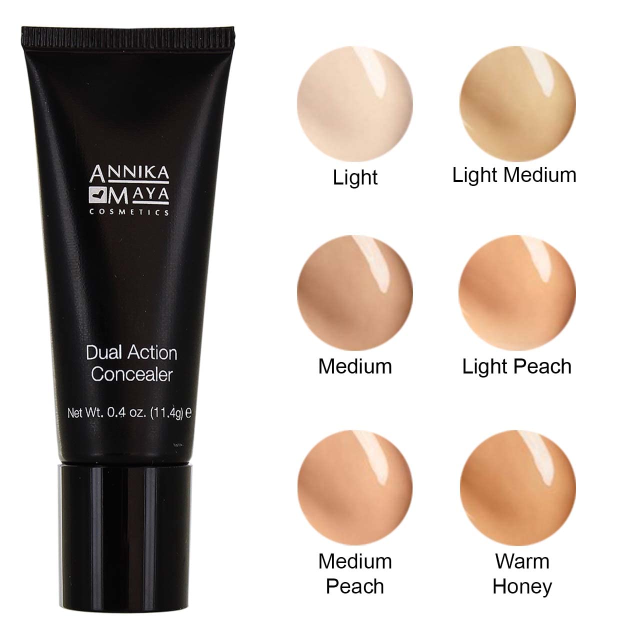 Annika Maya Dual Action Undereye Concealer for Neutralizing Dark Circles (Light) Annika Maya CosmeticsAu supplements