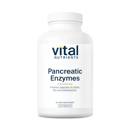 Vital Nutrients Pancreatic Enzymes 1000mg (Full Strength) | Pancreatin Digestion Supple Vital NutrientsUS supplements