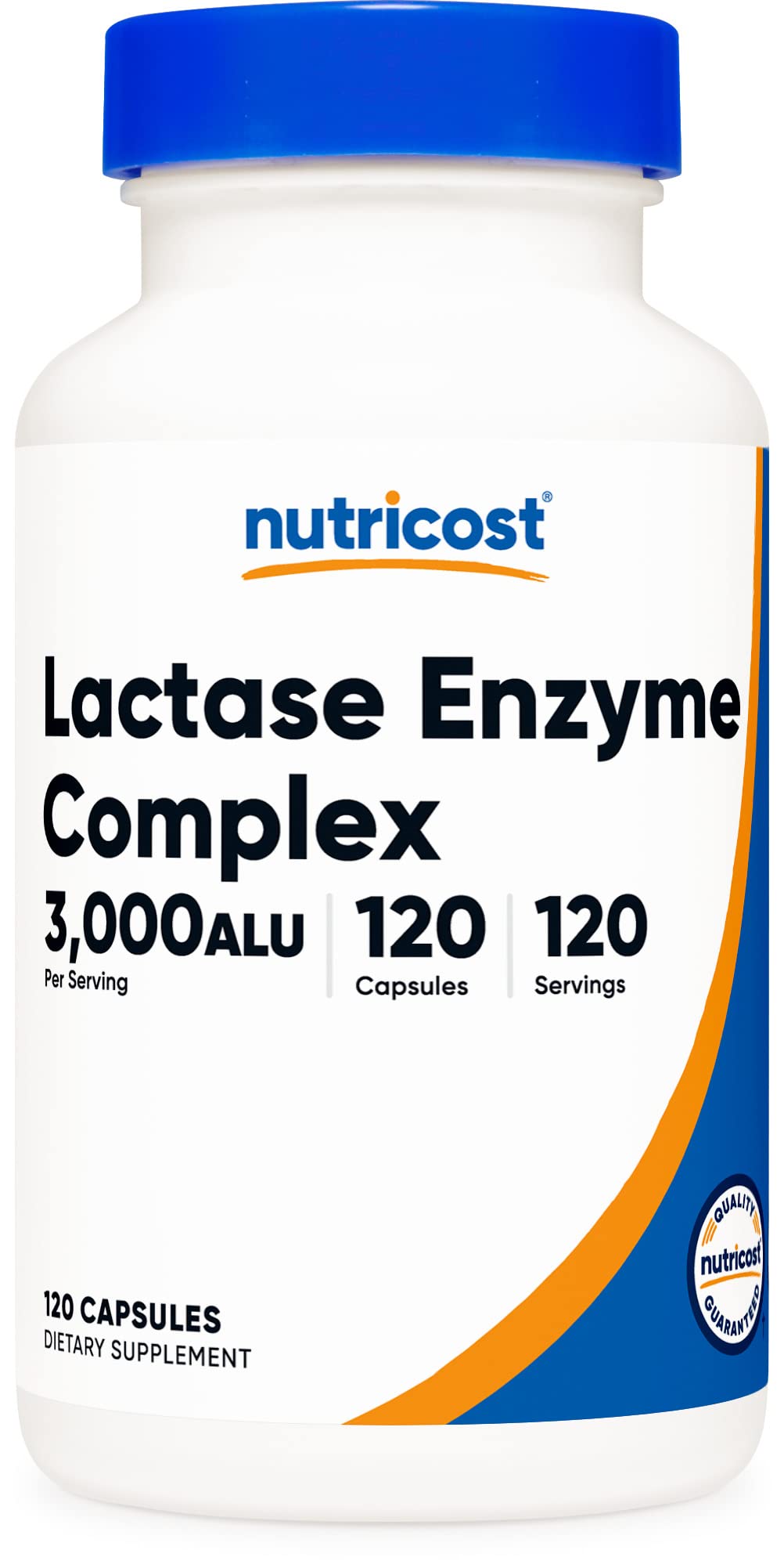 Nutricost Lactase Enzyme Complex 3,000 FCC ALU, 120 Vegetarian Capsules - Non-GMO NutricostUS supplements