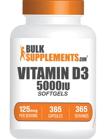 BULKSUPPLEMENTS.COM Vitamin D3 5000IU Softgels - Cholecalciferol, D3 Supplement BULKSUPPLEMENTS.COMUS supplements