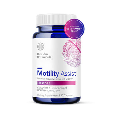 Biocidin Motility Assist - Gut Motility Supplement & Activator - Gut Health Regularity Formula with Digexin - Non-Laxative for Constipation Relief