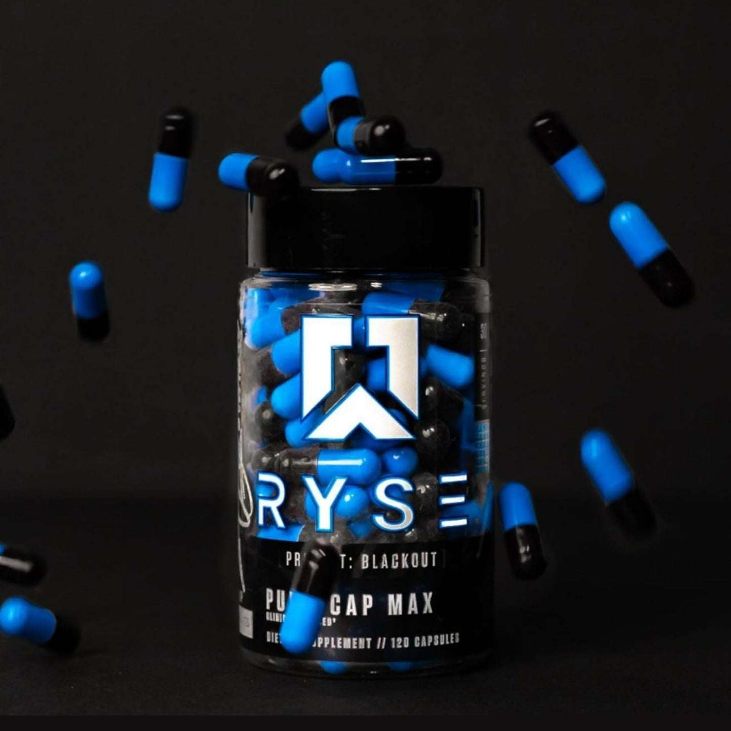 RYSE Up Supplements Project Blackout Pump Cap Max | Stimulant Free Pump Formula RYSE Up SupplementsUS supplements