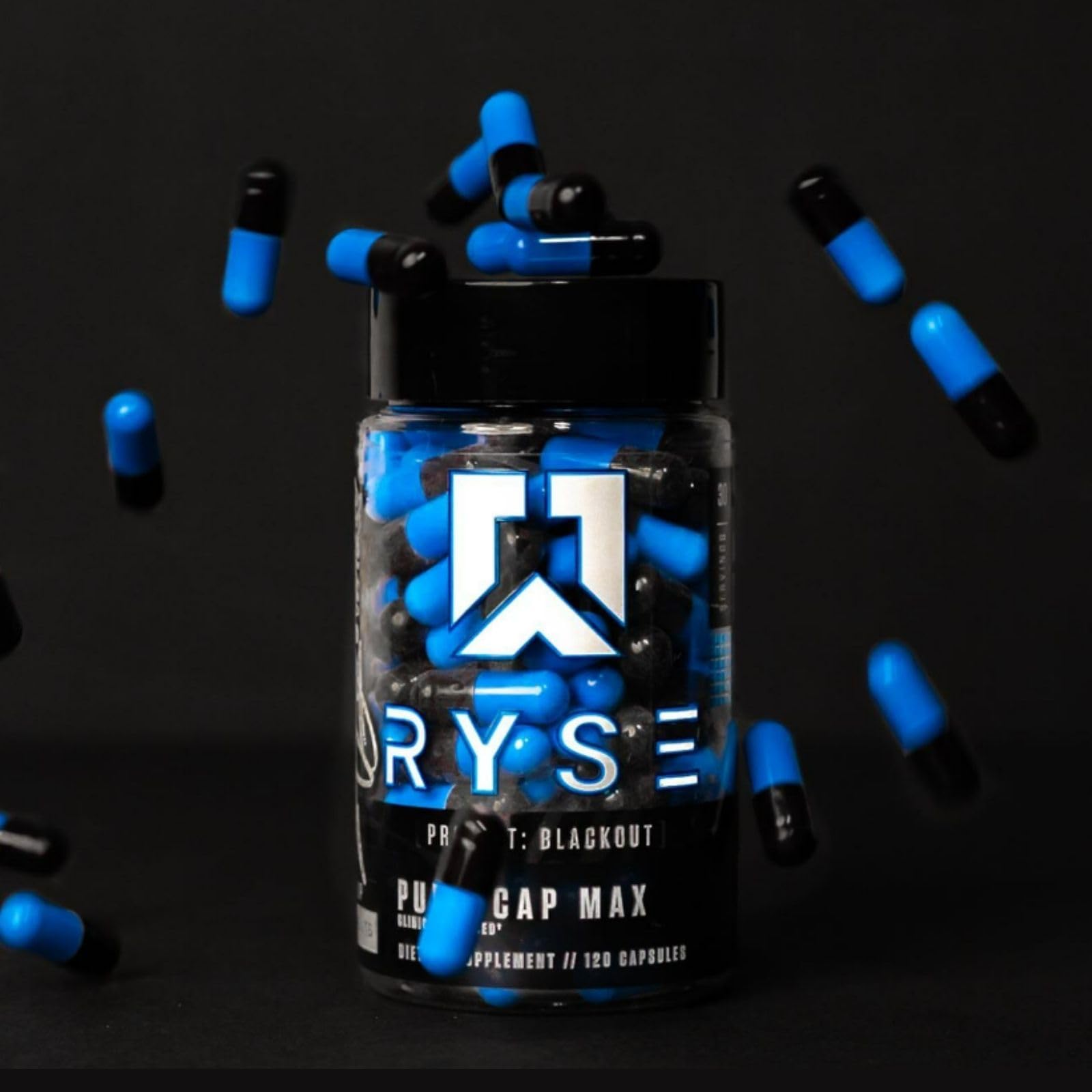RYSE Up Supplements Project Blackout Pump Cap Max | Stimulant Free Pump Formula RYSE Up SupplementsAu supplements