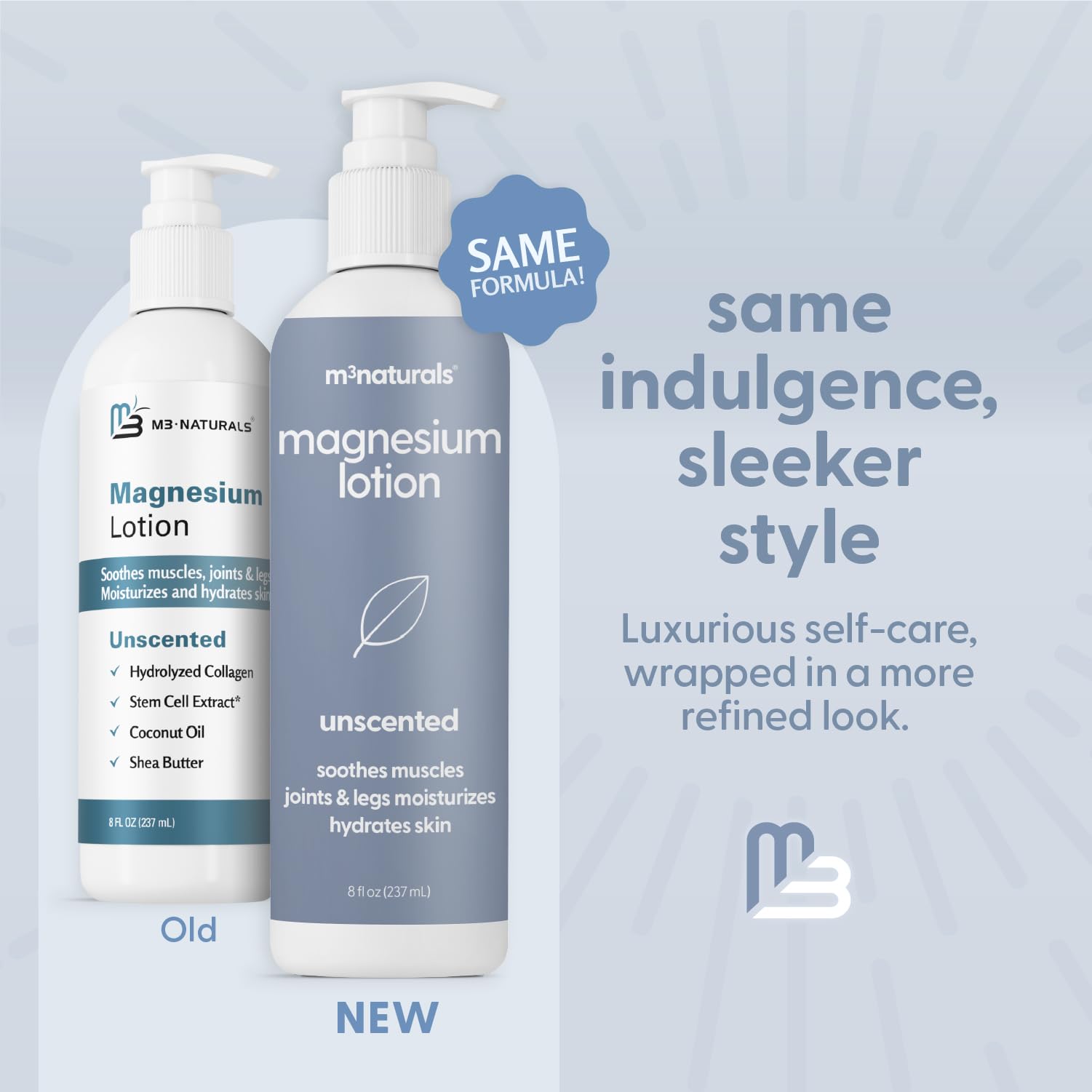 Unscented Magnesium Lotion for Sleep & Leg Cramps, Suitable for Sensitive Skin, Helps with Muscle Relaxation, Soothes Tired Legs & Foot Aches and Supports Restful Nights, 8 fl oz by M3 M3 NaturalsAu supplements