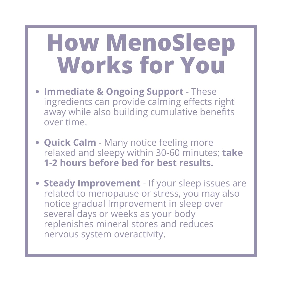 Meno Sleep Menopause Support Supplement: Clinically Proven Ingredients Improve Energy, Mood & Mental Clarity. Magnesium Glycinate, L-Theanine, Ashwagandha, Made in USA, Vegan, Hormone Free 120 Ct MenoMorphosisAu supplements