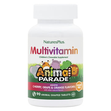 NaturesPlus Animal Parade Sugar-Free Children's Multivitamin - Assorted Cherry, Grape & Orange Flavors - Pack of 2 NaturesPlusAu supplements