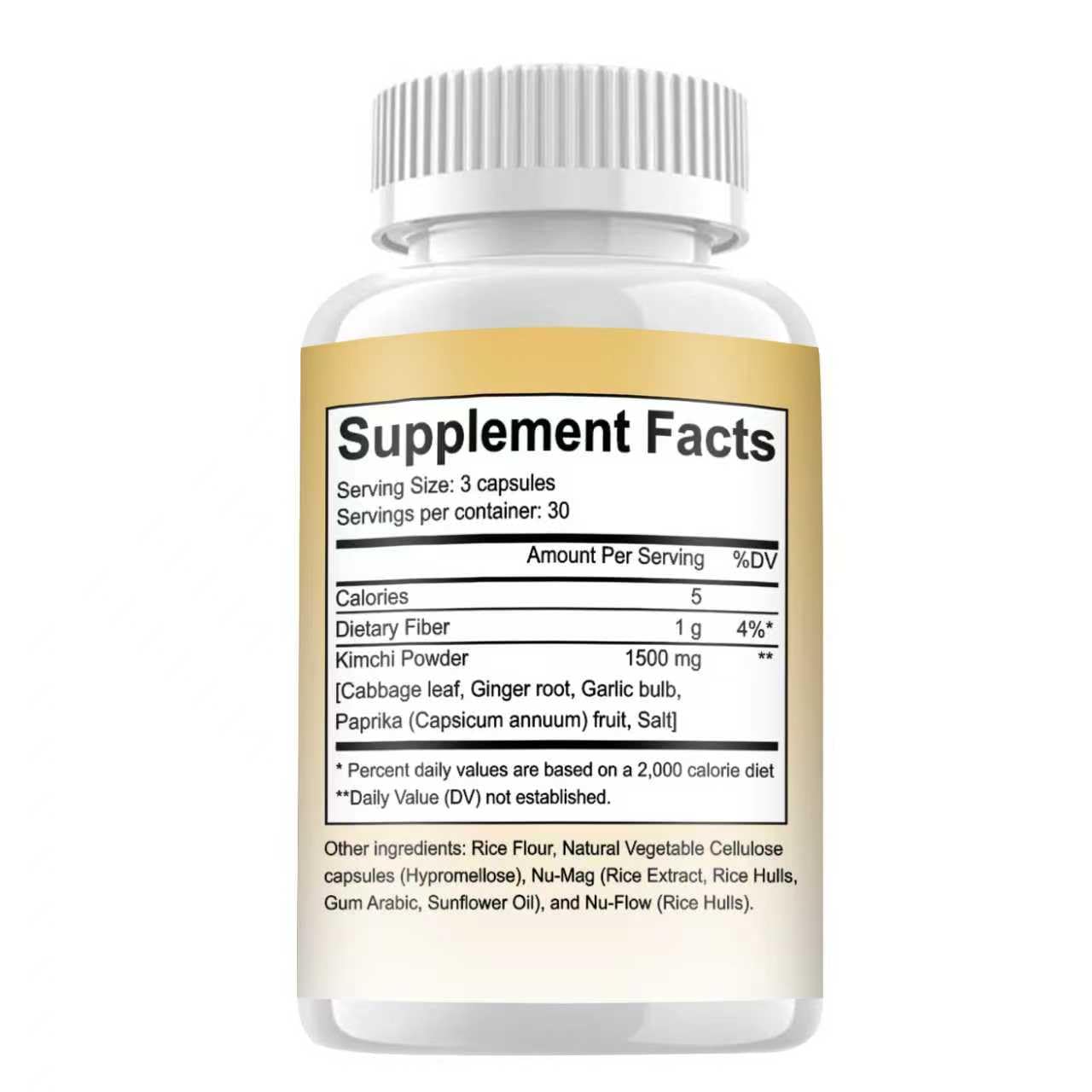 CAUDAN Kimchi Capsules, Kimchi Supplement, Probiotics & Enzymes Supports Gut & Digestive Health, Taste Well, Fermented Superfood for Antioxidant Support, 90 Vegan Capsules CAUDANAu supplements