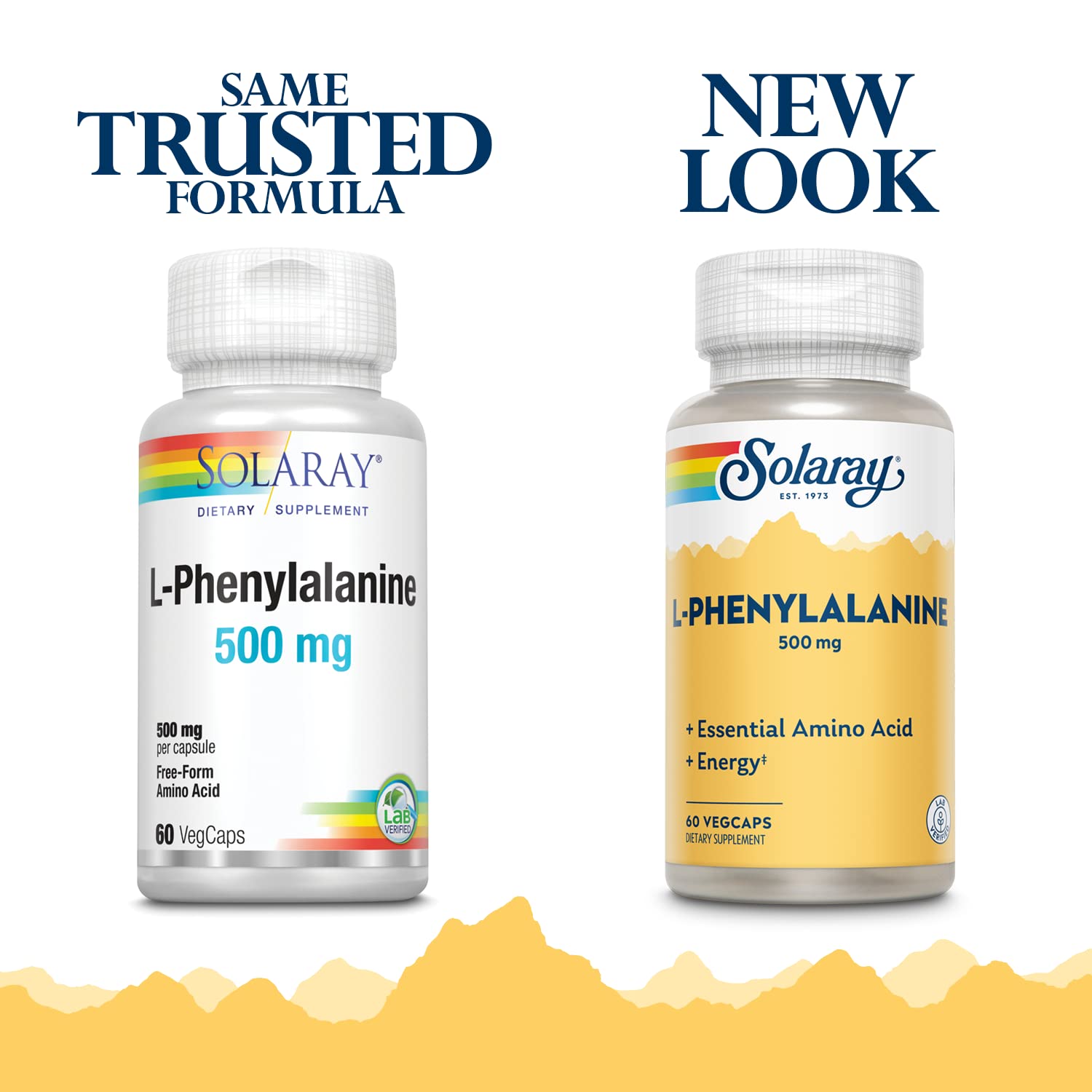 SOLARAY L-Phenylalanine Veg Cap (Btl-Plastic) 500mg | 60ct SOLARAYAu supplements