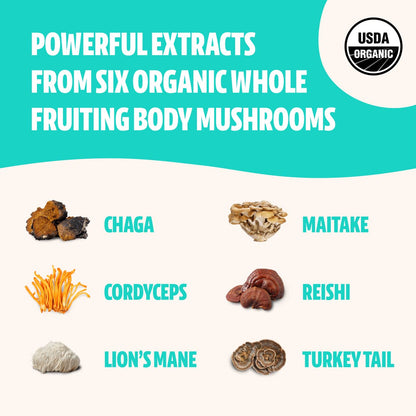 FreshCap Ultimate Mushroom Complex Powder - Lions Mane, Reishi, Cordyceps, Chaga FreshCap MushroomsUS supplements