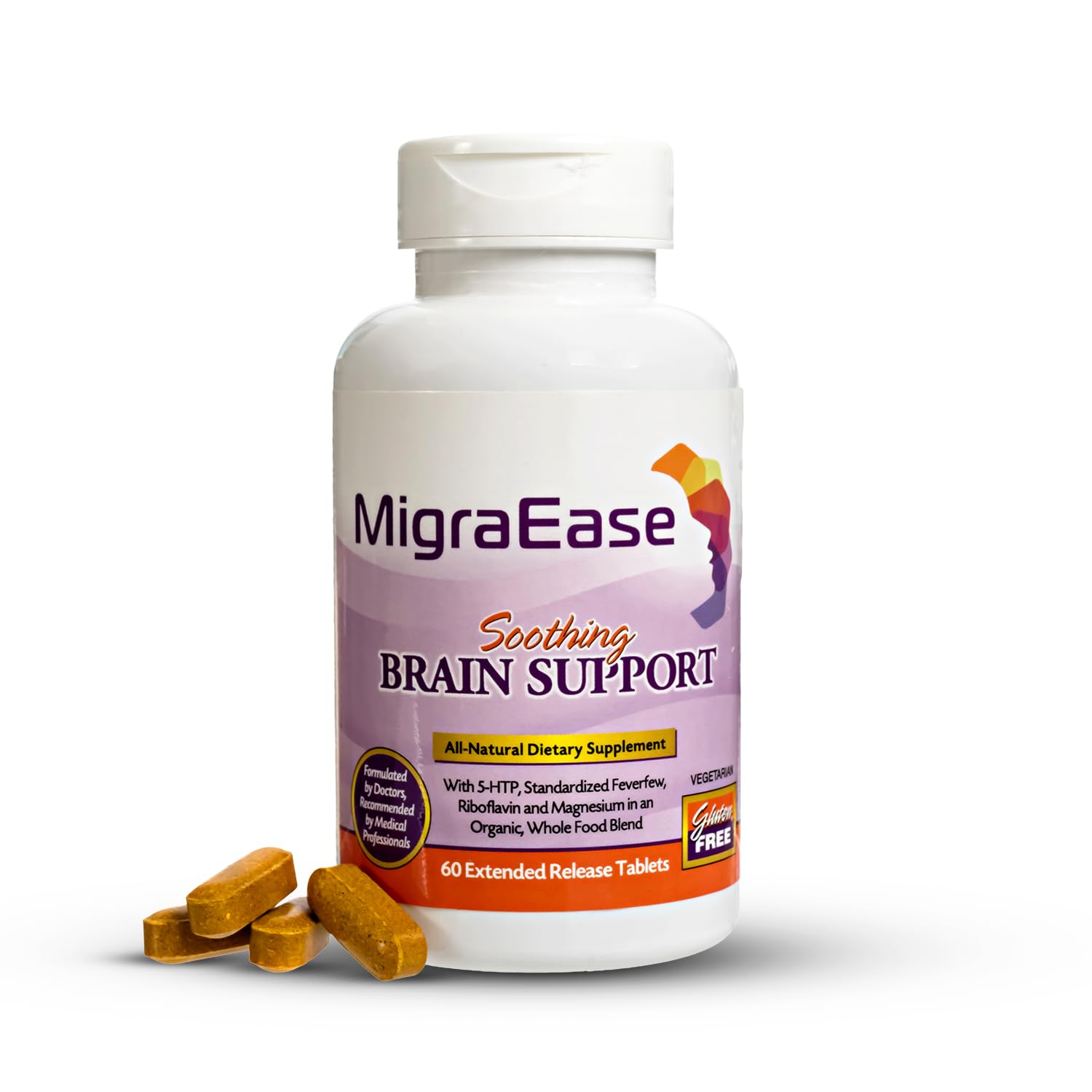 Doctor Knowles Migraine Supplement |Complete Natural Migraine Prevention & Relief Pills with Magnesium, 5-HTP, Feverfew, Riboflavin & Organic Blend |Caffeine Free, Extended-Release Tablets (60 Units) DR. KNOWLESAu supplements