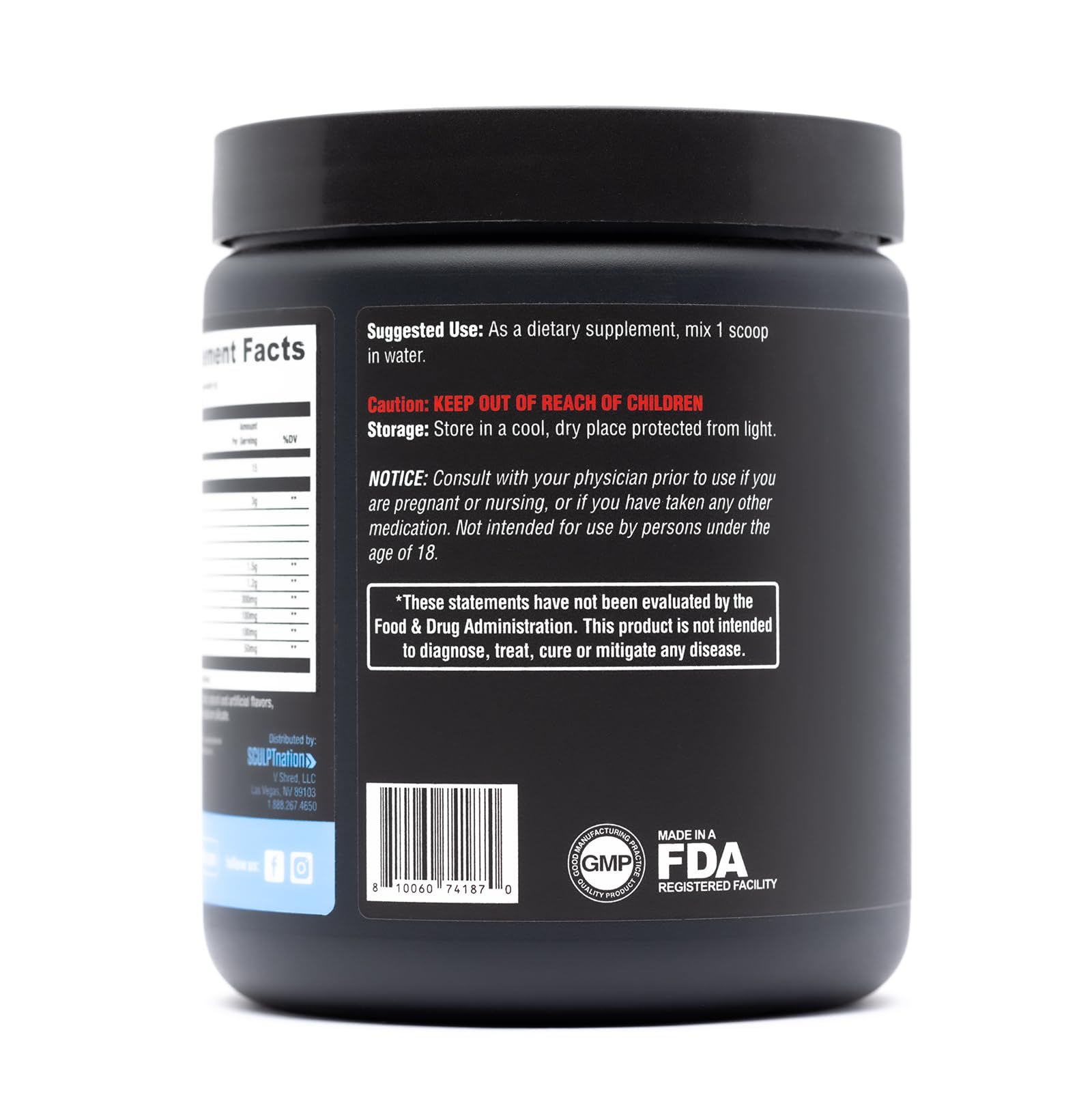 Sculpt Nation by V Shred PreWorkout - Premium Pre Workout Powder with Amino Acids Sculpt NationUS supplements