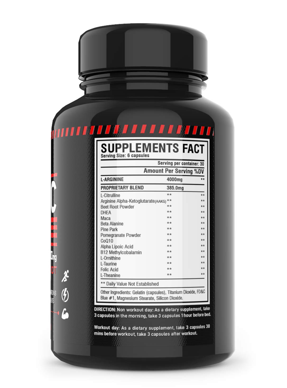 Nitric Oxide Supplement Booster Complex L Arginine 4000mg,L Citrulline, AAKG,Beet Root ANTLS SupplementsAu supplements