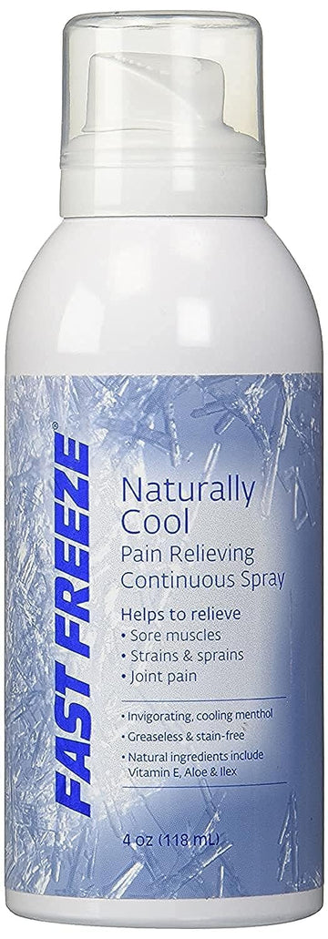 Fast Freeze All-Natural Cooling Pain Relief Therapy: Continuous Spray, 4 fl oz Fast FreezeAu supplements