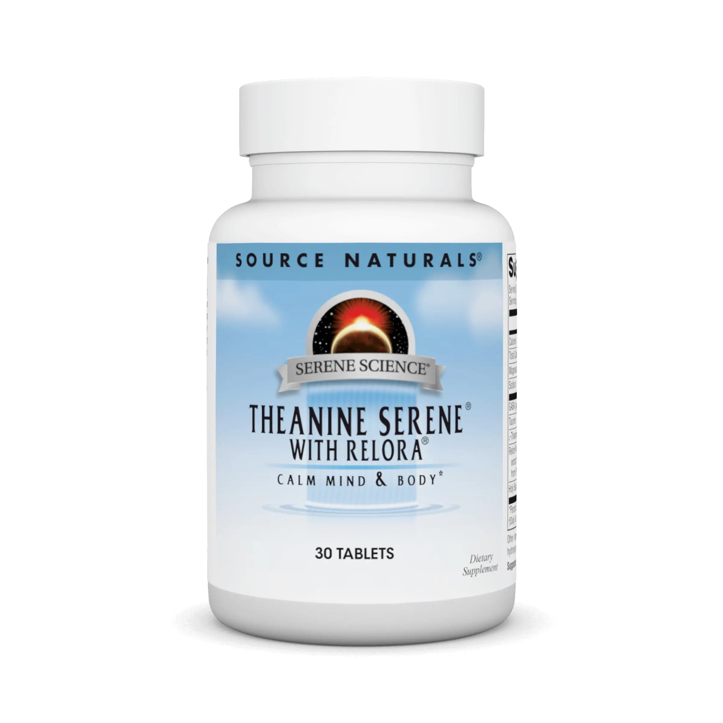 Source Naturals Serene Science Theanine Serene with Relora, Magnesium and GABA - 30 Tablets Source NaturalsAu supplements