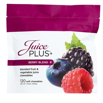 Juice Plus+ Berry Blend Soft Chews (Chewables) - Daily Nutrition from 12 Plants with Whole Fruit, Vegetable, & Berry - Raspberry, Bilberry, Blueberry, and More! for Adults and Kids - (1-mo, 30 Chews) Juice Plus+Au supplements