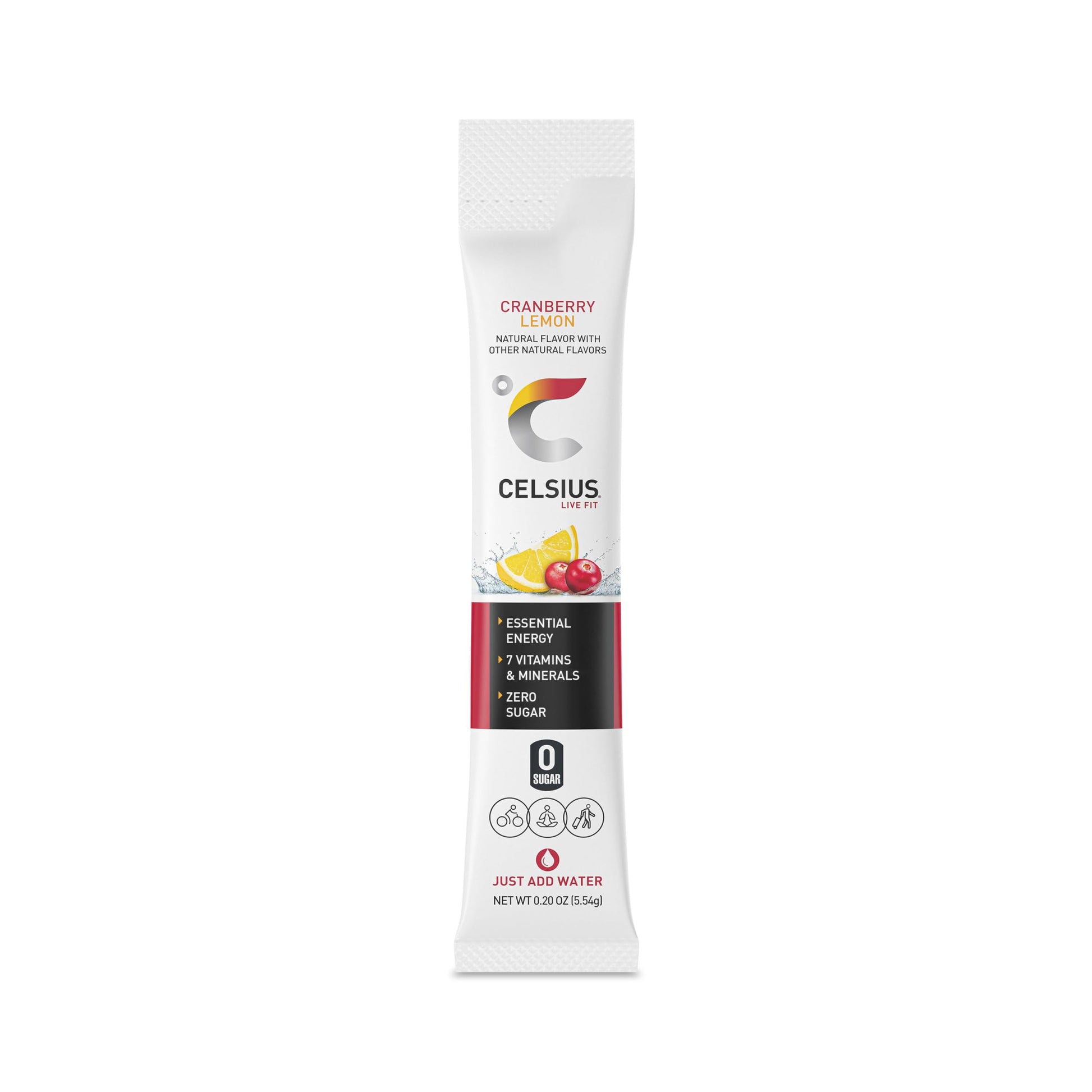 CELSIUS On-the-Go Powder Stick Packs, Cranberry Lemon, 2.7 Ounce - 14 Count CELSIUSUS supplements