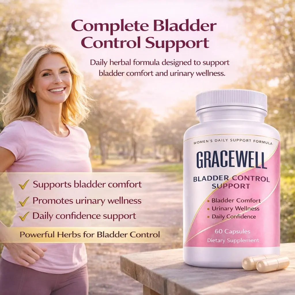 DXWXH Gracewell Bladder Wellness Supplement for Women & Men, Herbal Support with Asian Ginseng, Chinese Yam, Chinese Peony, Urinary Tract Health Formula, 60 Capsules (1) DXWXHnz supplements