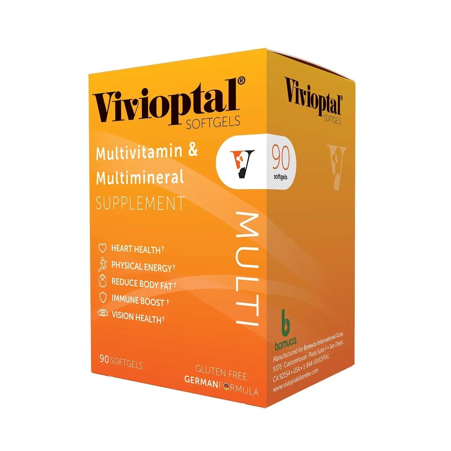 Vivioptal Multi, 90 Softgels (1 Year Supply), Multivitamin & Multimineral, Gluten Free, German Formula Vivioptal VitaminsAu supplements