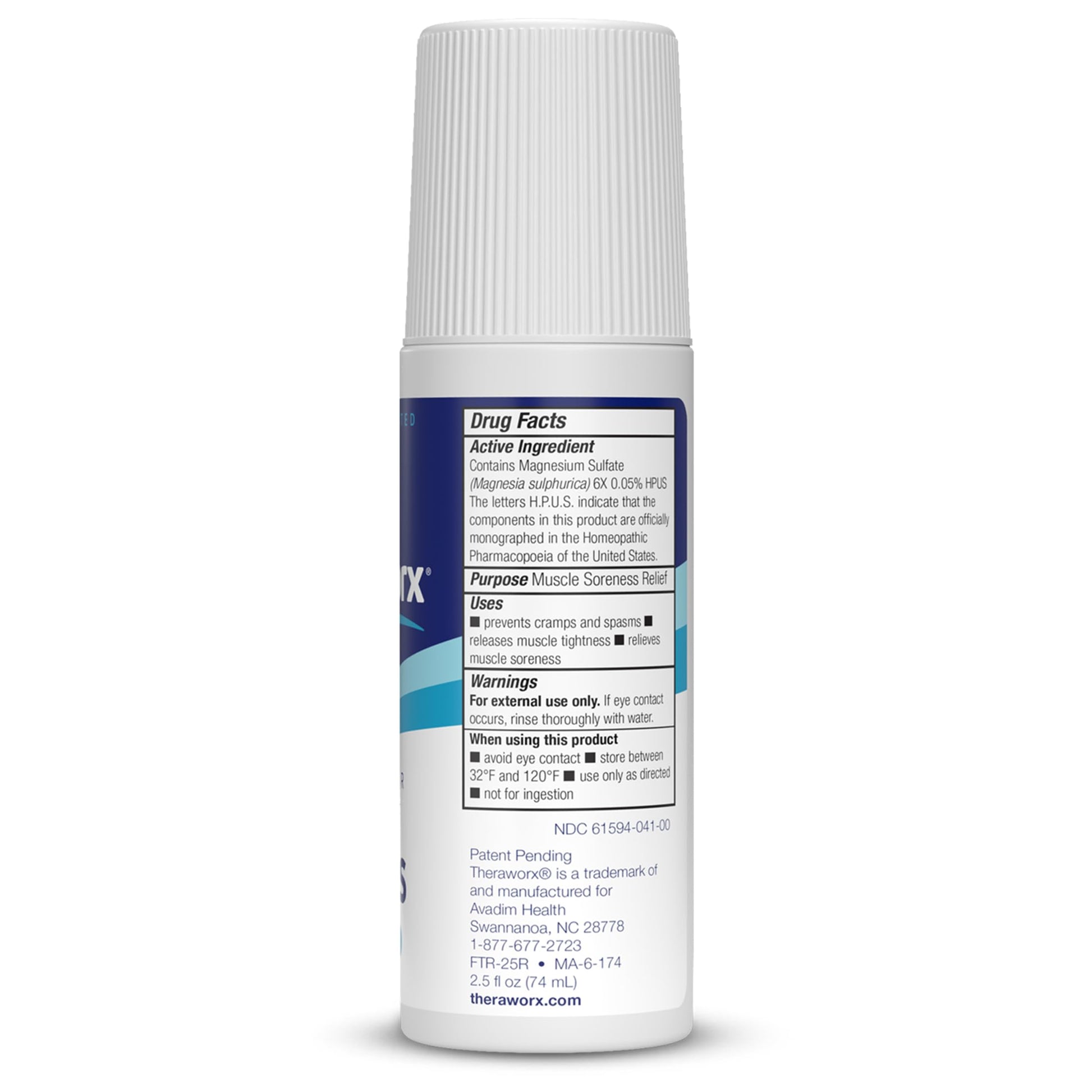 Theraworx Relief for Foot Cramps, Fast-Acting Foot Cramp Relief Roll-On - 2.5 Oz - 1 Count TheraworxAu supplements