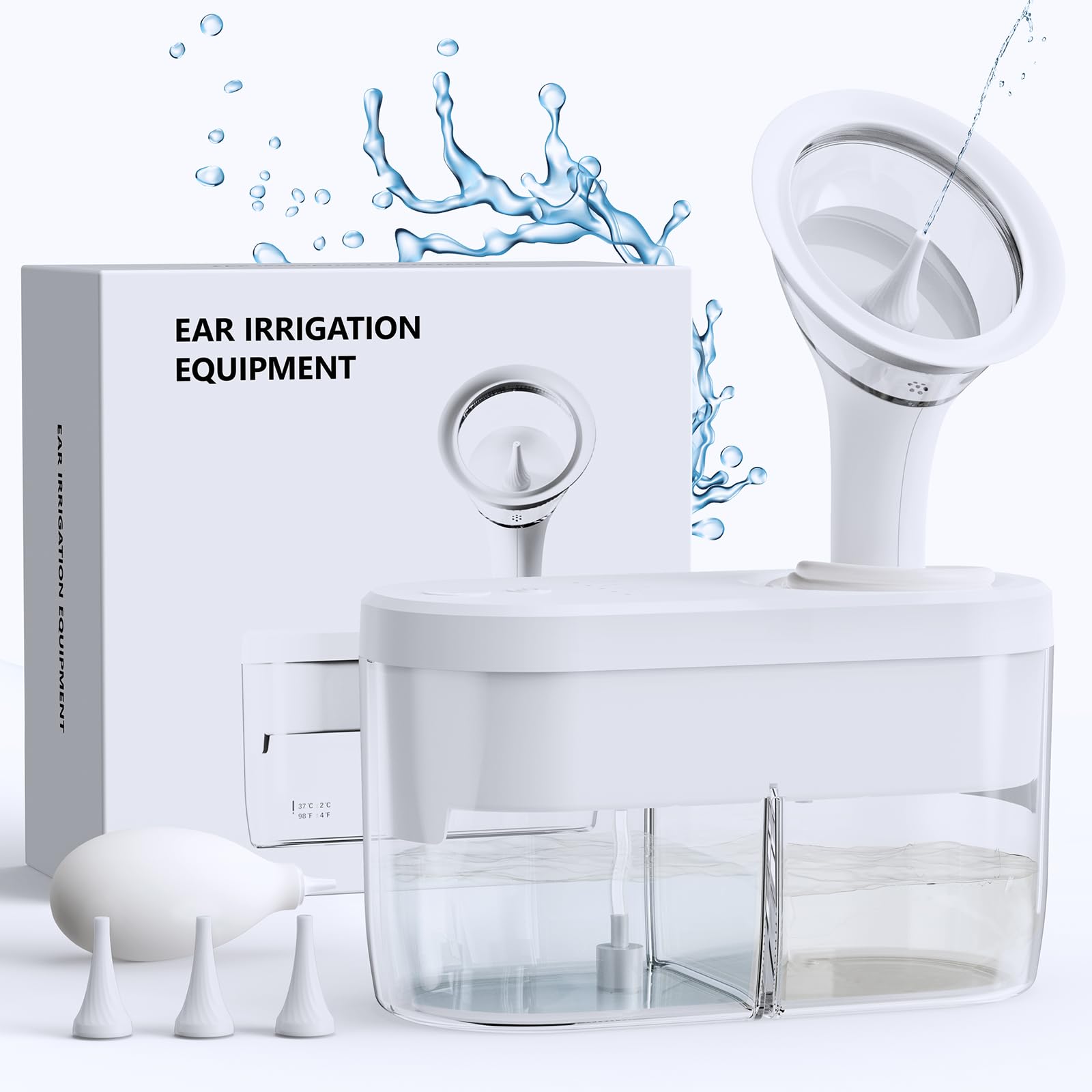 Water Powered Ear Cleaner, Ear Wax Removal Kit with Sewage System KAUGICAu supplements