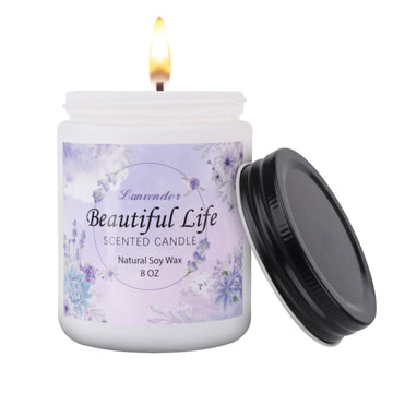 AMIDONSO Lavender Candles for Home Scented,8 oz Aromatherapy Candles Gift,45 Hour Long AMIDONSOAu supplements