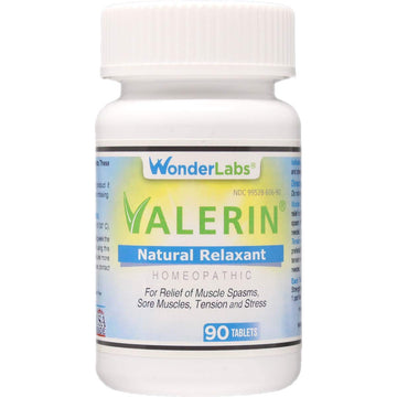 Valerian Natural Relaxant for Tension Relief, Stress Relief, Leg Cramp Relief and Other Muscle Cramps Magnesium, Passion Flower, & Valerian Root Muscle Relaxant - (90ct) Wonder LaboratoriesAu supplements