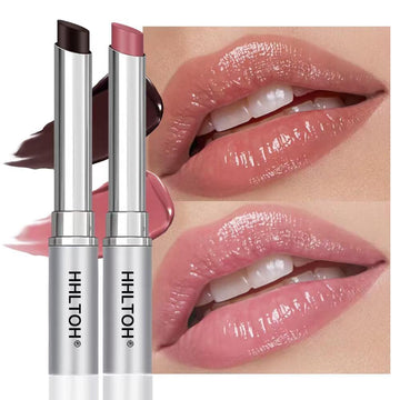 Honey Butter Lipstick Tinted Lip Balm, Shine Moisturizing Plumper Lipstick for Women, Natural Nourishing Hydrating Lip Gloss Stain for Dry Lips, Lightweight Lip Liner Care Makeup, Vegan - Black & Pink HHLTOHAu supplements