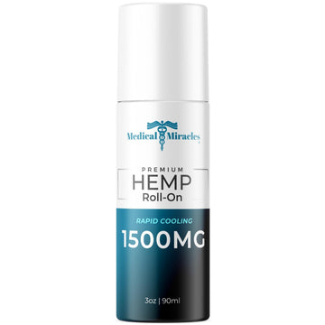 Medical Miracles New Hemp Oil Roll On - Ideal for Muscles, Hips, Joints, Neck, Back, Elbows, Fingers, Hands, and Knees (1500mg Roll-On) Medical MiraclesAu supplements