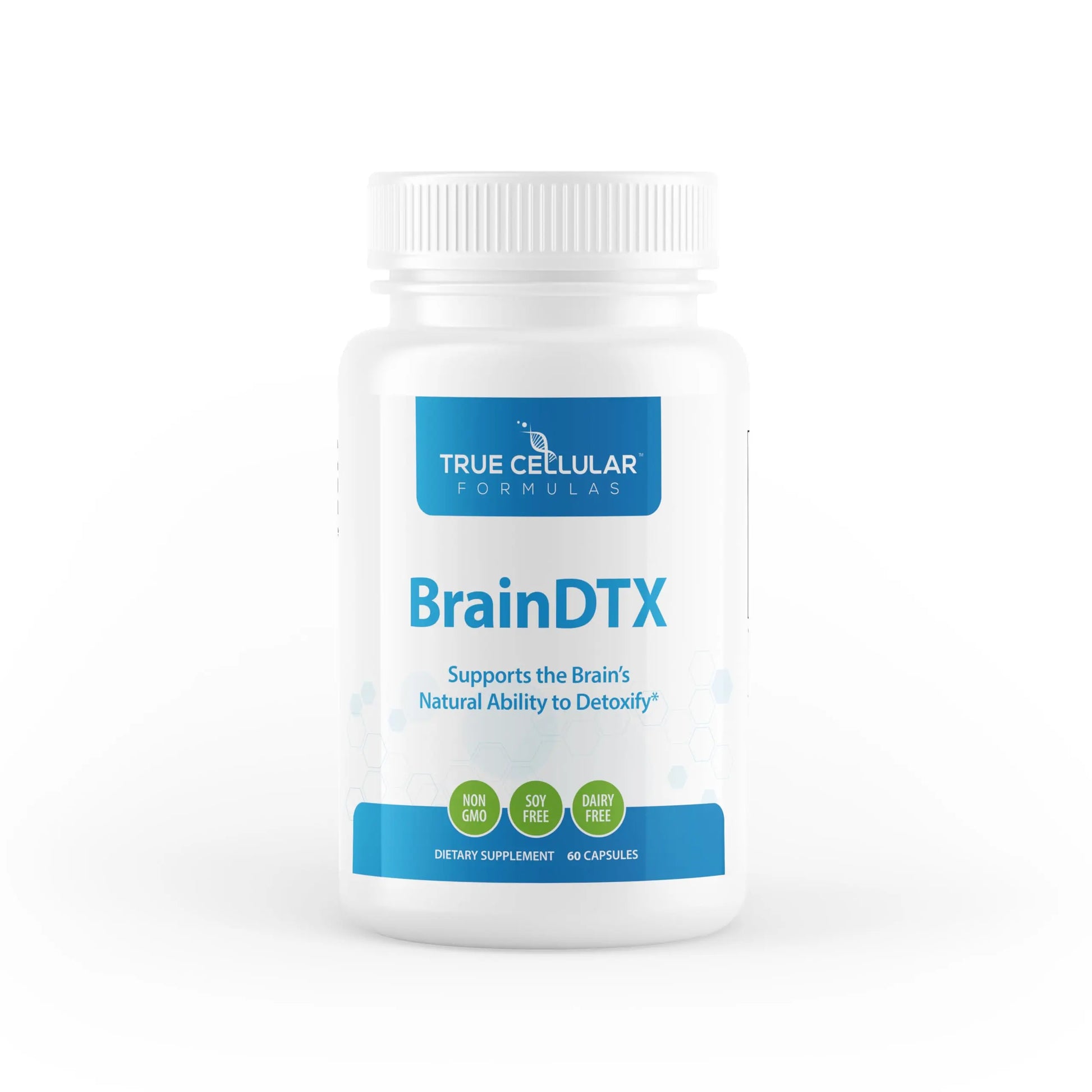 True Cellular Formulas BrainDTX - Supports Cognitive Function, Focus & Mental Clarity - Promotes Clear Thinking & Memory - with Alpha Lipoic Acid & Biotin - Antioxidant Support - 60 Capsules True Cellular FormulasAu supplements