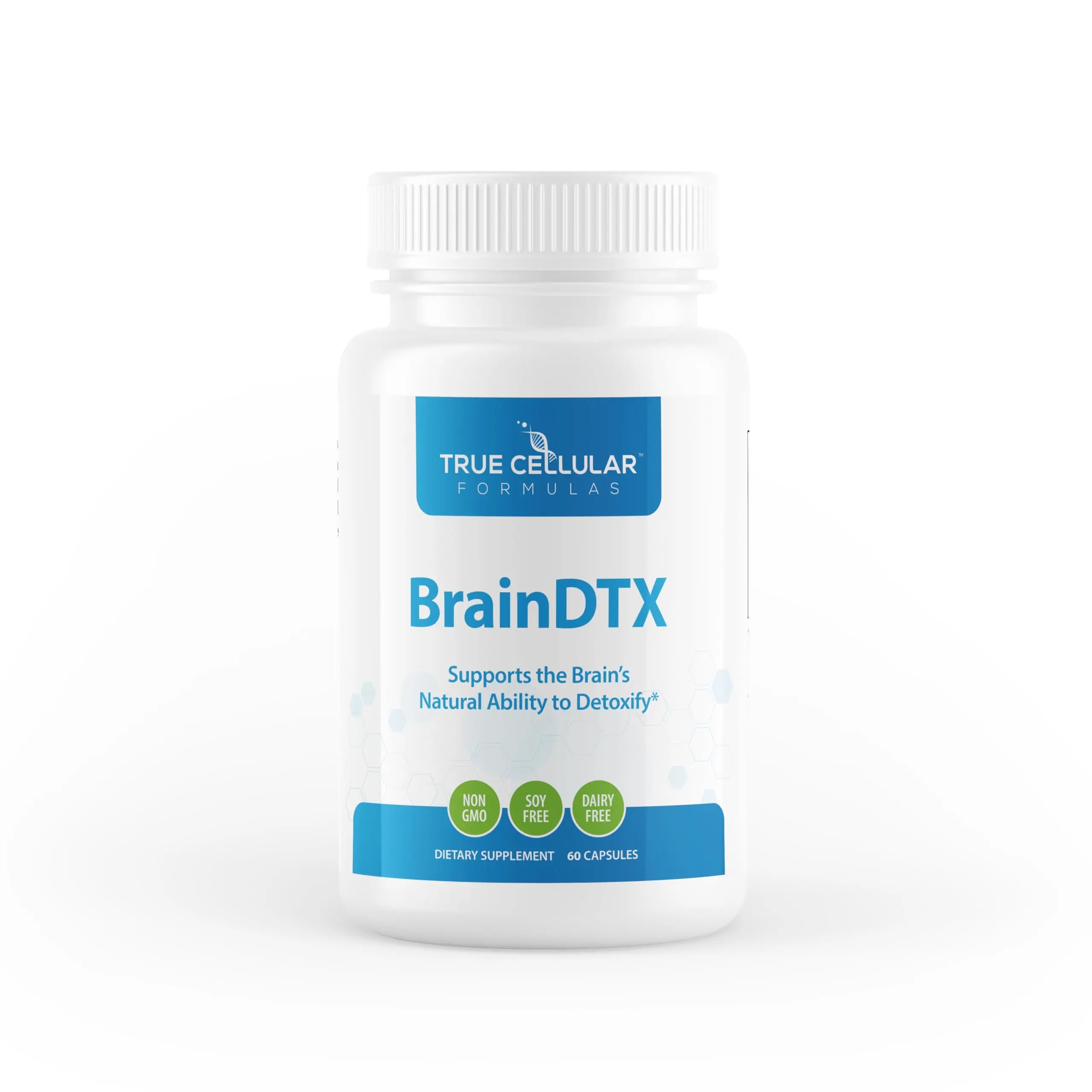True Cellular Formulas BrainDTX - Supports Cognitive Function, Focus & Mental Clarity - Promotes Clear Thinking & Memory - with Alpha Lipoic Acid & Biotin - Antioxidant Support - 60 Capsules True Cellular FormulasAu supplements