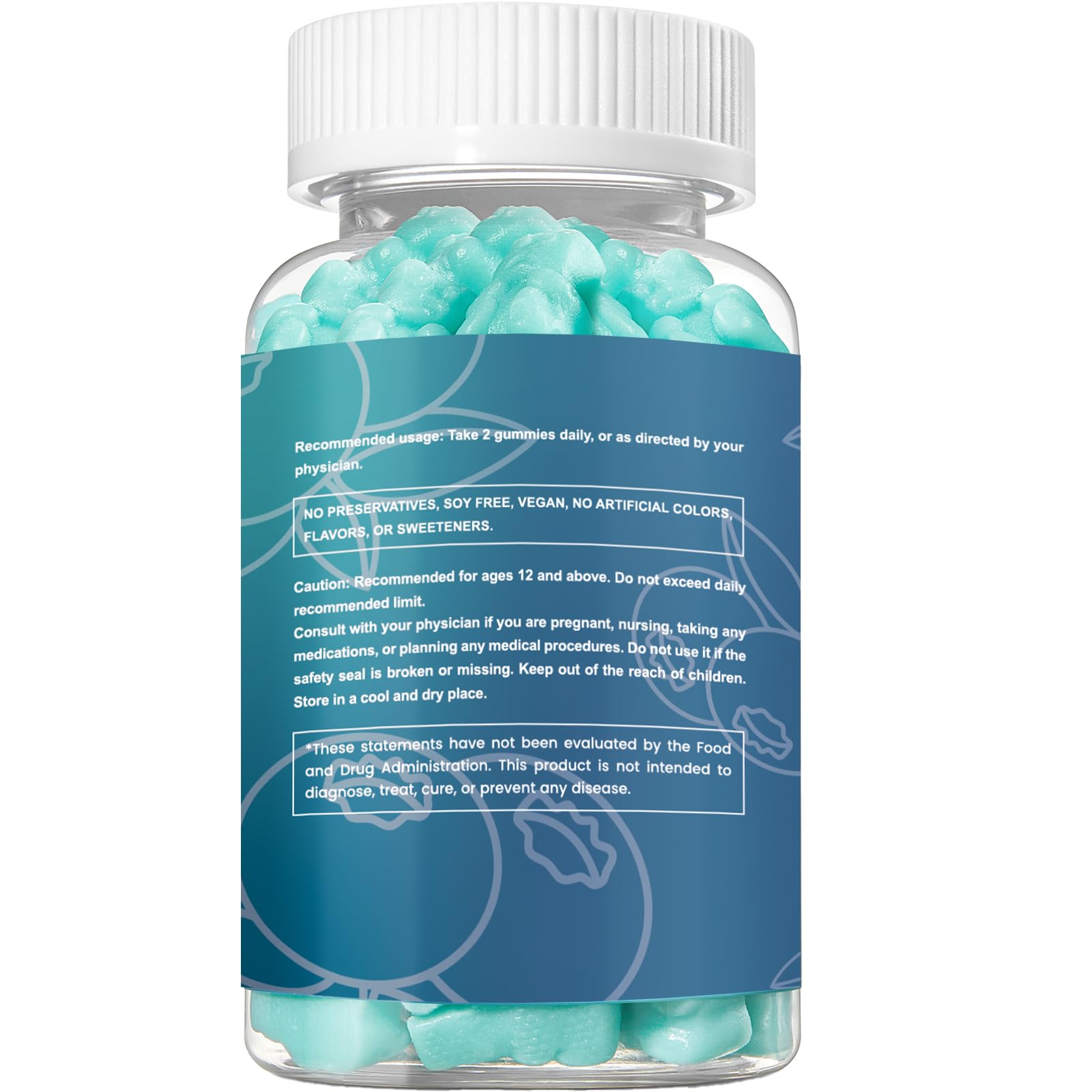 Esverco Magnesium Glycinate Gummies 500mg Sleep for Men & Women Vitamin C, Vegan Promotes Relaxation Muscle, Chewable Magnesium, No Melatonin, Non GMO, Natural Blueberry Flavor, 60 Count esvercoAu supplements