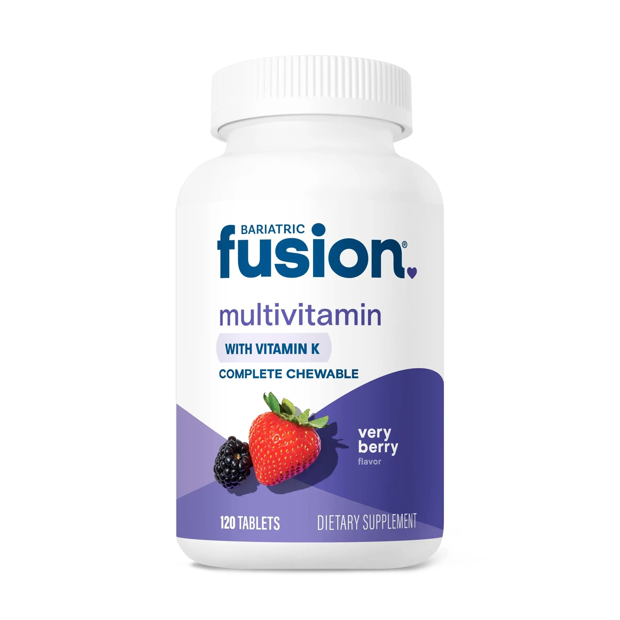Bariatric Fusion Very Berry Complete Chewable Bariatric Multivitamin with Iron and Vitamin K for Bariatric Surgery Patients Including Bariatric FusionAu supplements