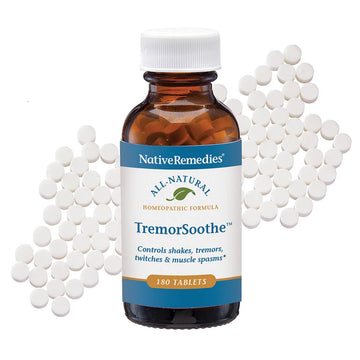 Native Remedies TremorSoothe - Natural Homeopathic Formula to Temporarily Control Shakes, Tremors, Muscle Spasms and Twitches -180 Tablets Native RemediesAu supplements