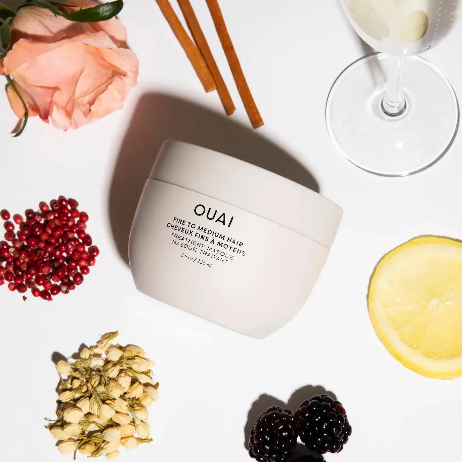 OUAI Fine to Medium Hair Treatment Masque - Hydrating Hair Mask to Help Repair Strands & Increase Shine - With Shea Butter, Keratin and Panthenol - Paraben, Phthalate & Sulfate Free (8 Fl Oz) OUAIAu supplements